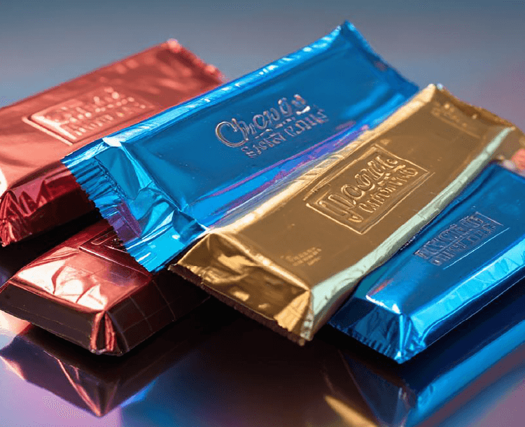 Light gauge foil rolls for confectionery