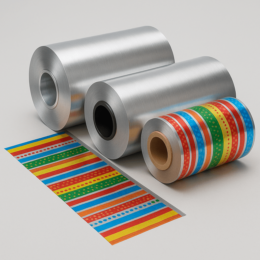Jumbo foil roll for industrial use